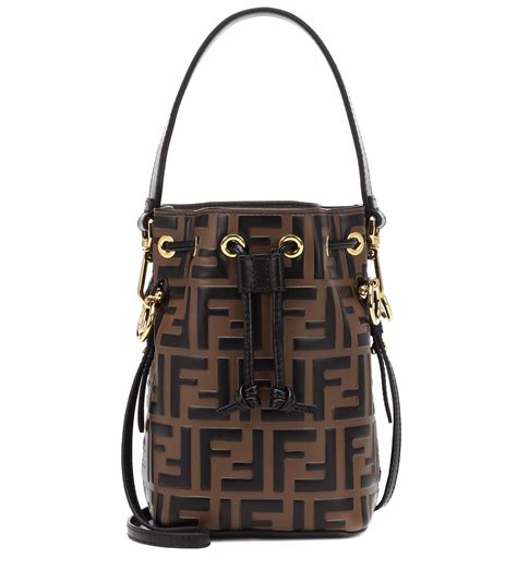 fendi mini leather bucket bag|Fendi mini shopper bag.